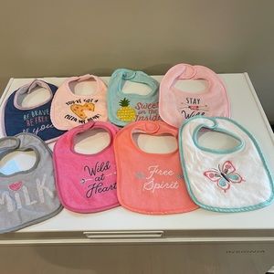 Baby girl bibs